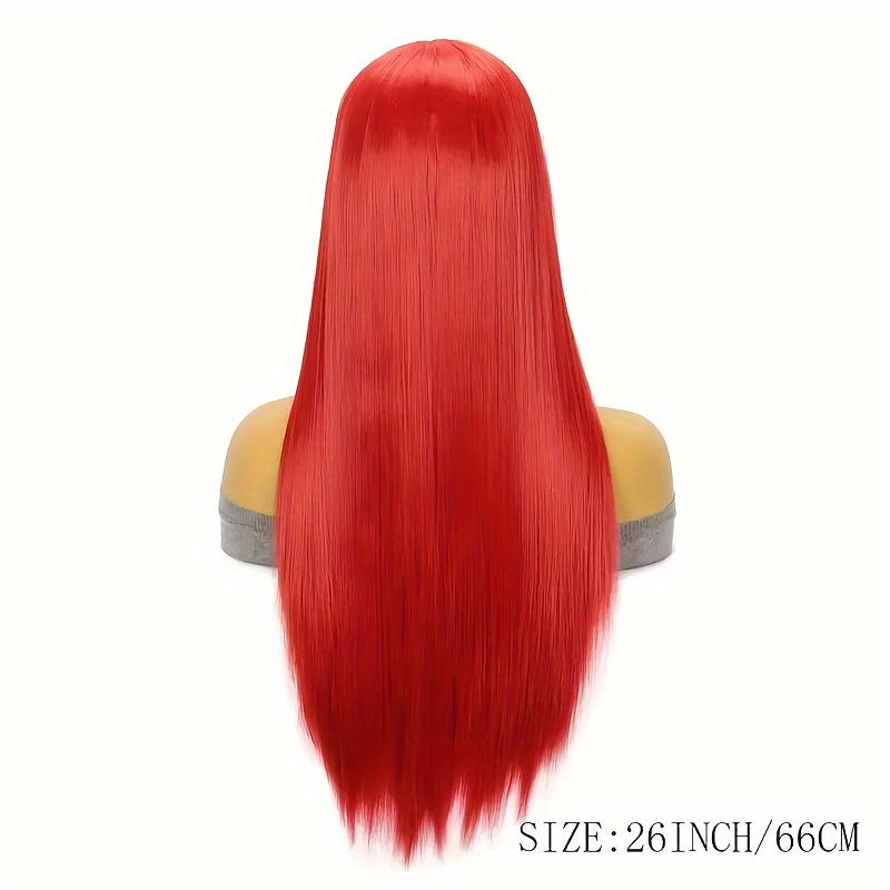34Inch 250 Density Red Straight 13x4 HD Lace Front Wigs Human Hair Pre Plucked With Baby Hair 12A Brazilian Remy Long Straight 13x4 Invisible Lace Frontal Human Hair Wigs For Women Red Color