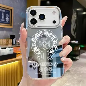 Light Grey Cross Line Pattern Phone Case for iPhone 17 AIR 17 PRO 16 PRO15 PRO MAX 14 PLUS 13 PRO 12 11 PRO  Shockproof Protective Cover Full Protection Anti-DropSolid color large-pore