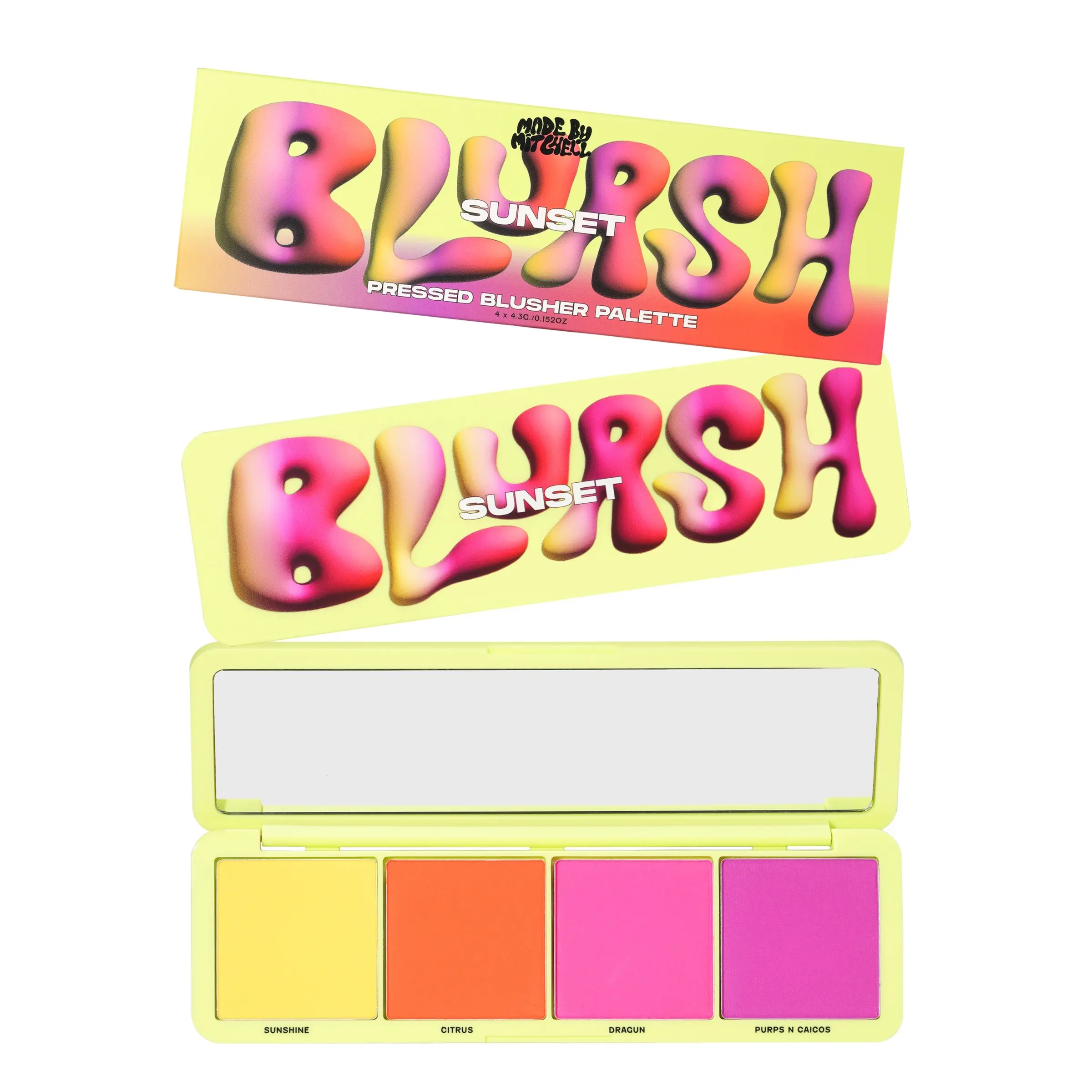 PRESSED BLUSHER PALETTE - SUNSET BLUSH - MADE BY MITCHELL