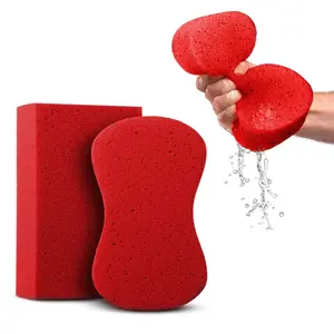 The Sponge Set - Sponges for Cleaning - 2 Pack - Multi-Purpose Cleaning Sponge, Perfect as Car Wash Sponge, Household Cleaning Sponges, Tile Grout Sponge, Sponges for Painting,Sponge for Washing Cars compostable