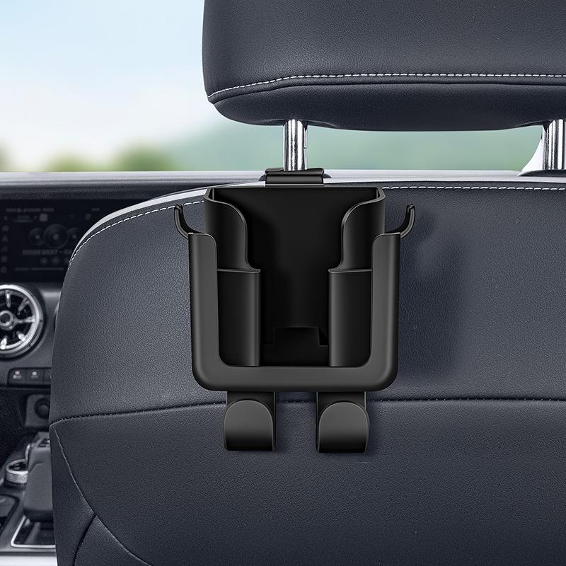 pcs Car Seat Back Organizer with Cup Holder, Phone Stand & Hooks - Heavy-Duty Multi-Functional Storage Rack, Multifunctional Car Organizer, Space-Saving Design for SUVs, Sedans, Trucks - Holds Water Bottles, Phones, Bags, Glasses, Car Interior Organizer