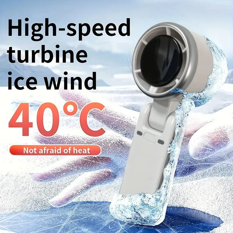 Multifunctional USB Desktop Personal Fan with Cooling Function, Fast Cooling, 5 Speed Settings, Rechargeable Battery, Digital Display