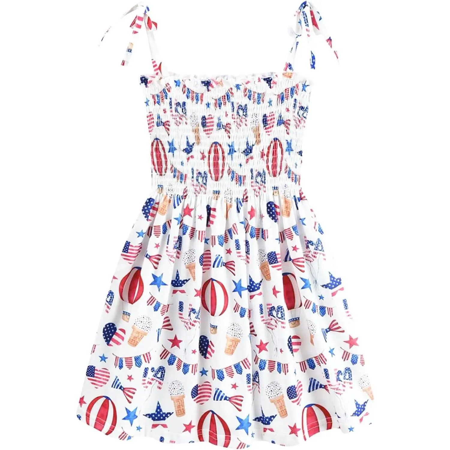 4th of July Toddler Dress Outfit Unicorn Flag Dress Patriotic Independence Memorial Day Dress Summer Clothes