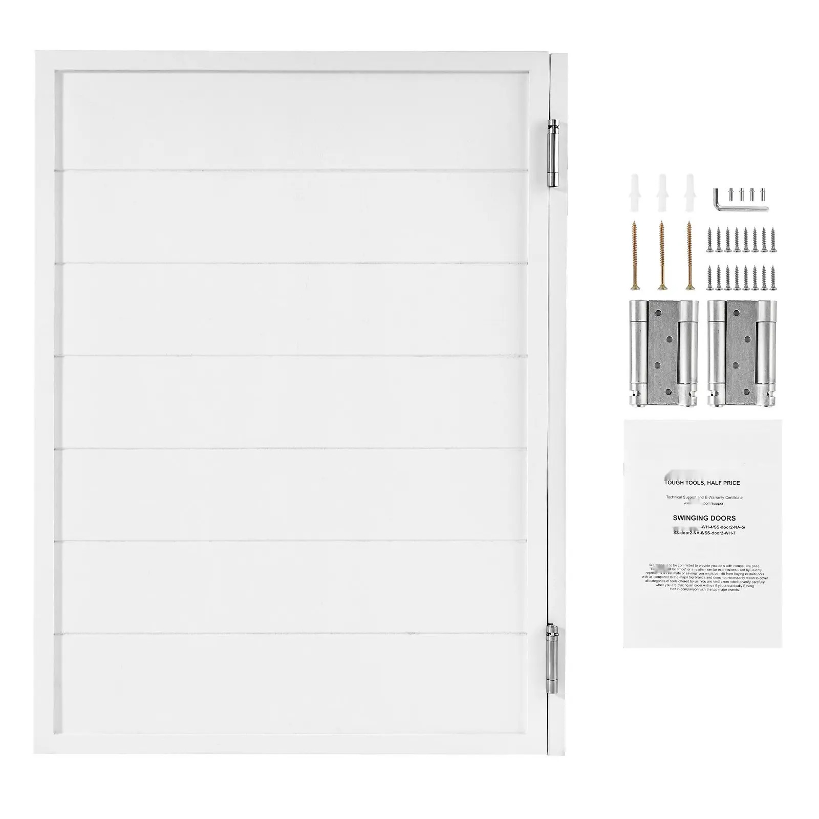 Saloon Swinging Doors 32 X 42 Inches Pine Wood White Finish With Hinges And Hardware, Prehung Double Acting Pivot Doors For Interior Rooms, Barn Style Barndoor Look, Wooden Old West Saloon Entry Doors, Quality Construction