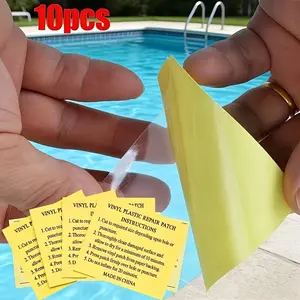 10 Piece Waterproof Repair Patches, Inflatable Gear Fix Kit, Tent & Swim Ring Repairs, Outdoor Sleeping Bag Patch Set, Portable Reflective Patches