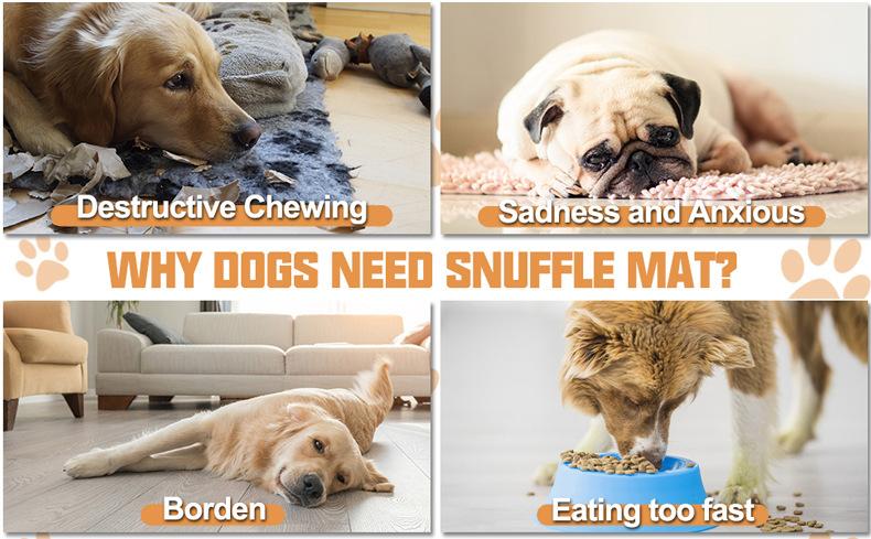 New Snuffle Mat: Colorful Flower & Bone Design - A Pet Scent Training Blanket for Physical and Mental Stimulation