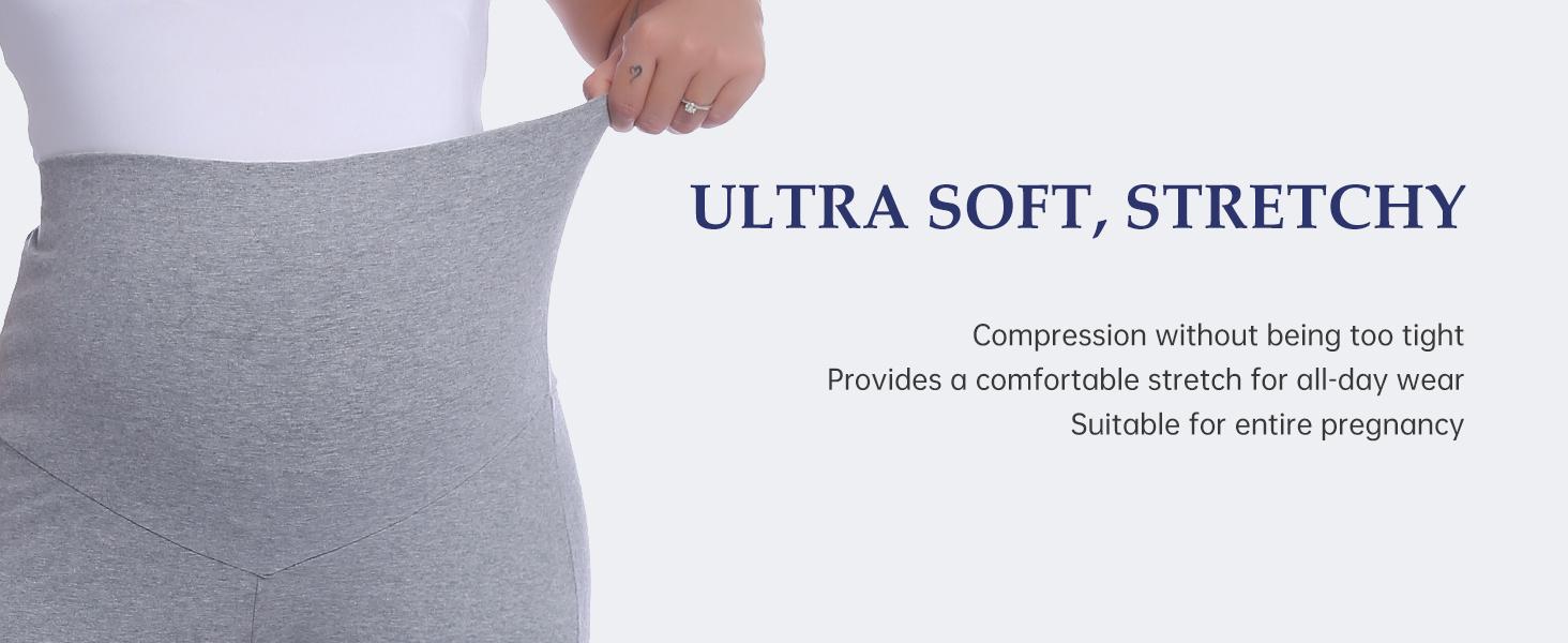 Maternity Leggings Over The Belly Cotton Pregnancy Tight Pants Stretchy Comfy Yoga Workout Activewear S-XXL