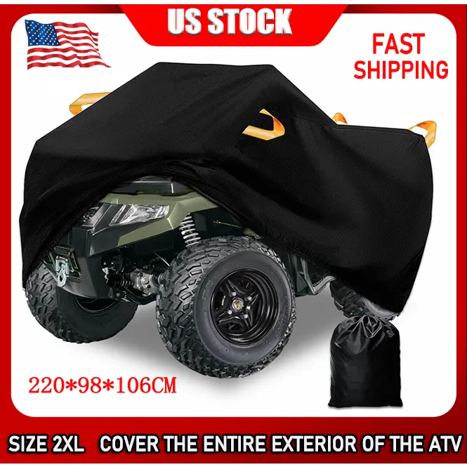 XXL Heavy Duty ATV Cover Dust Waterproof for Polaris Honda Yamaha Can-Am Suzuki