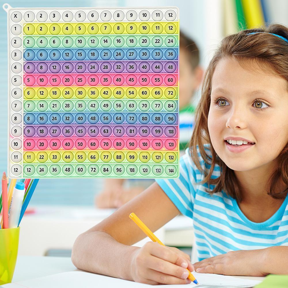 Multiplication Practice Math Game, 12x12 Times Table Learning Activity Board Game, Mathematics Teaching Toy, Math Learning Tools, Table Math Games #GLOBAL PICKS