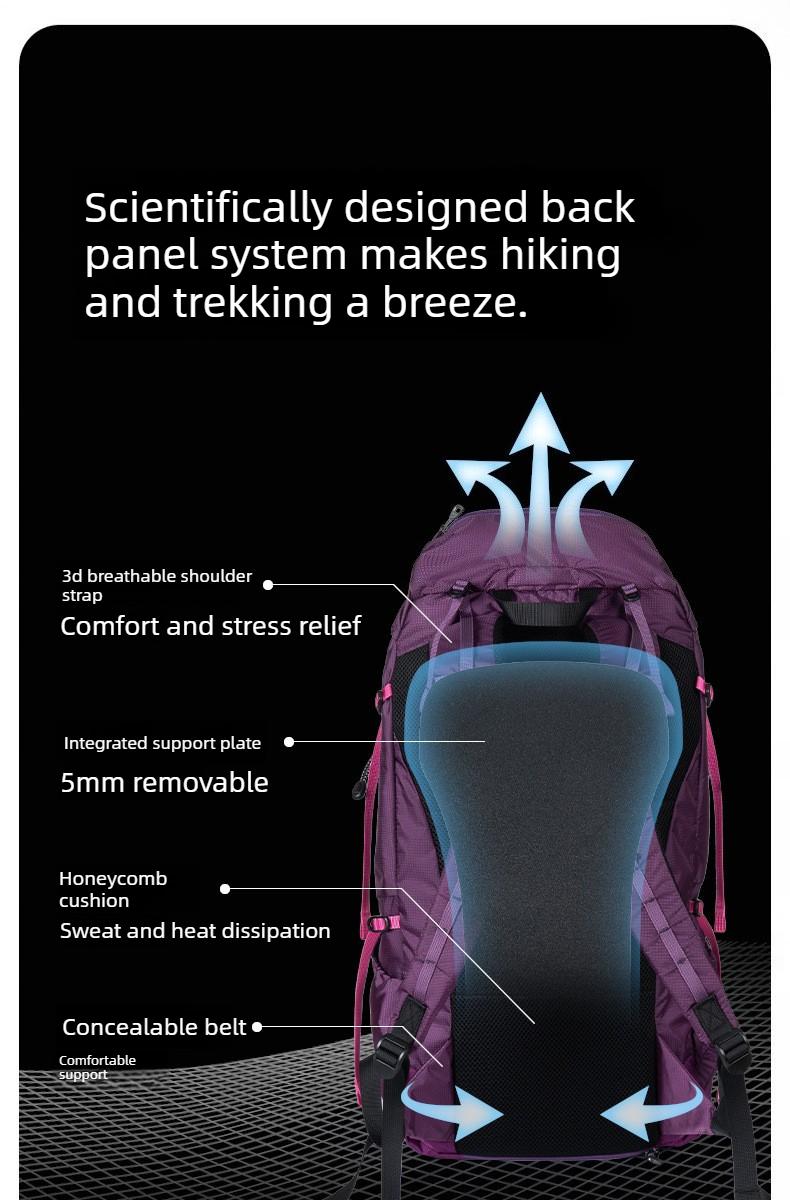 Hiking Bag Hiking Leisure Large Capacity Backpack Lightweight Outdoor Backpack