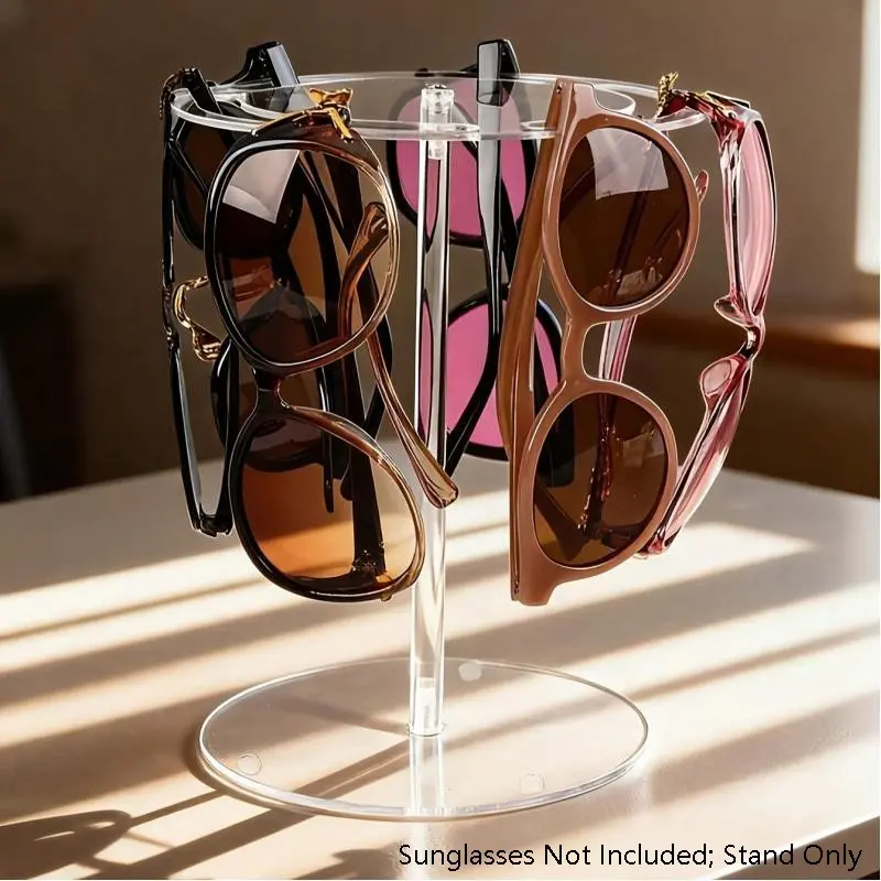 1 Count Sunglasses Organizer Stand | Eyeglasses Display Rack Holds Up To 12 Pairs Eyewear, Countertop Storage Holder for Dresser Desk Vanity