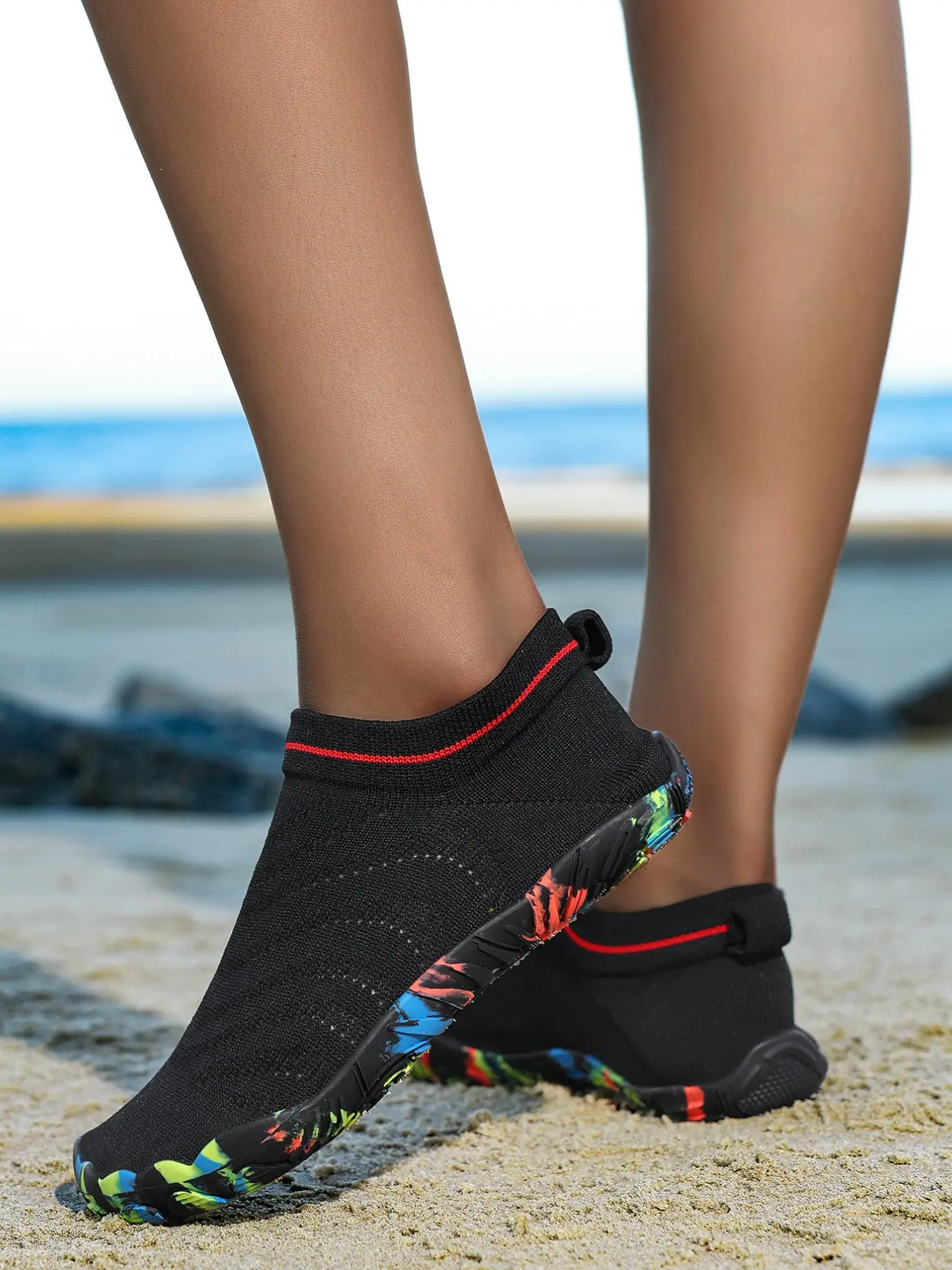 Quick-Dry Breathable Beach Shoes, Couples' Outdoor Slippers, Non-Slip Hiking Sandals, Swimming Yoga Footwear, Water Footwear, All-Season Comfort