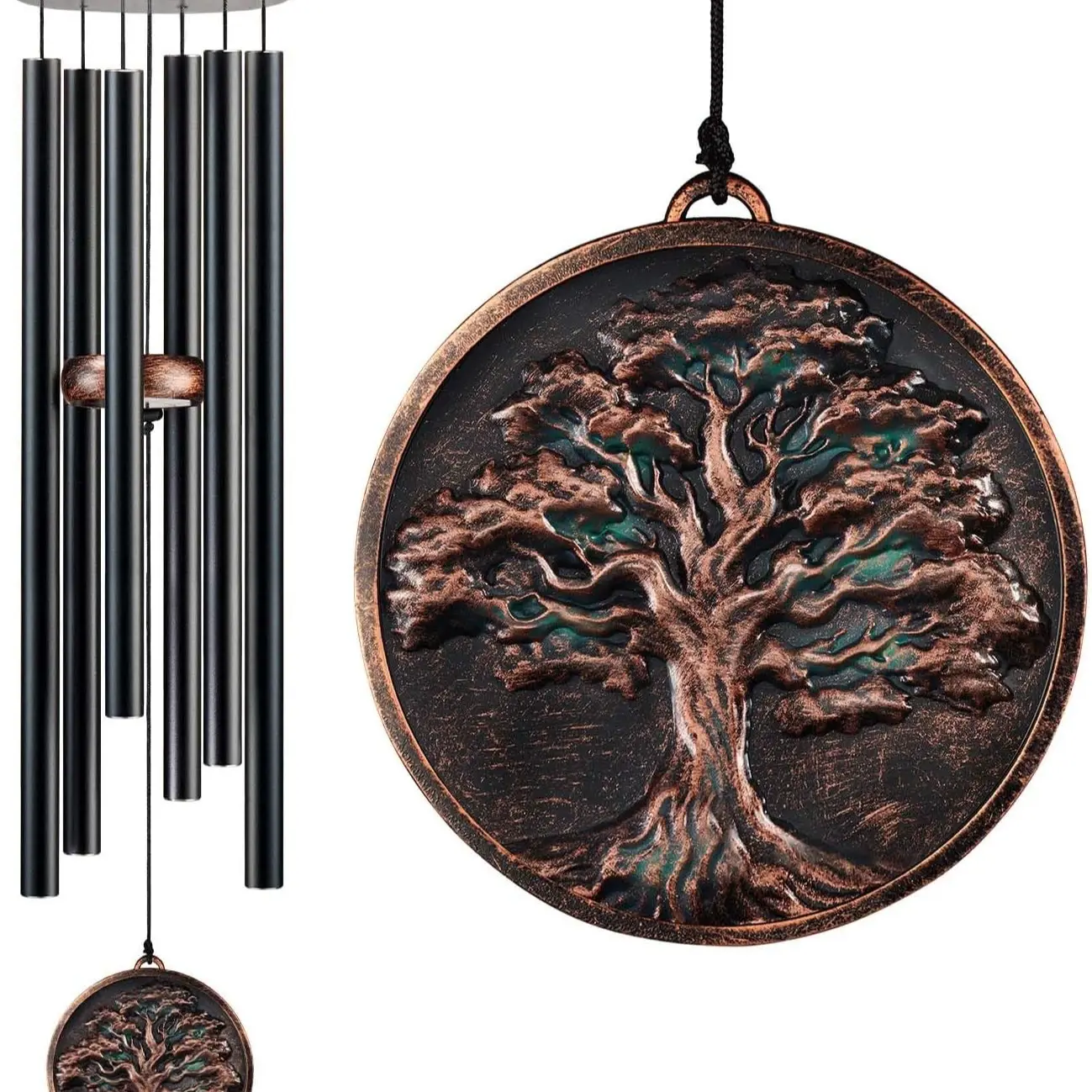 Outdoor Wind Chime, 26 "vintage Tree Of Life Deep Tone Wind Chime, Outdoor Commemorative/holiday/birthday Gift, for Mom, Dad, Women, Grandma, Garden Porch And Yard Decoration