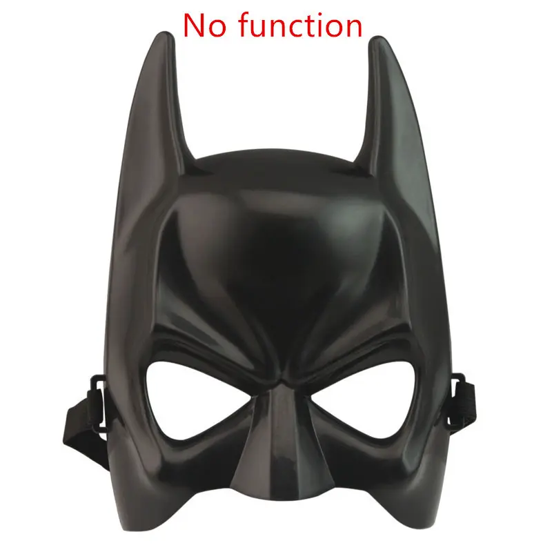 Superhero Batman Mask, Black Plastic Half Face Mask, Halloween Cosplay Prop for Adults & Kids, Masquerade Party Fancy Dress Accessory