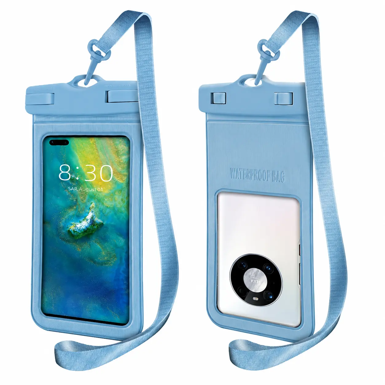 Waterproof Mobile Phone Dry Bag for Rafting, Diving, Swimming, and Outdoor Water Sports – Fully Transparent, Secure Seal, Adjustable Strap, Compatible with Most Smartphones Up to 6.7 Inches, Reusable and Leak-Proof Design