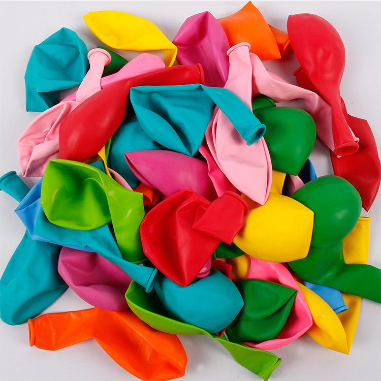 100Pcs A set of colorful birthday balloons, red, yellow, and blue latex balloons, wedding and birthday party decorations