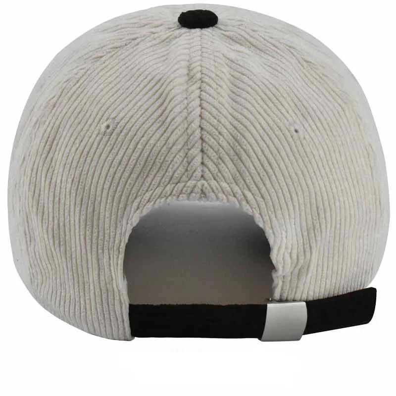 Elegant Unisex Two-Tone Corduroy Baseball Cap with WONDER Embroidery - Stylish Sunshade, Outdoor Sport Essential, Perfect Gift