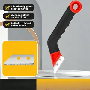 Bestselling Floor Grout Knife, Tile Grout Scraper, Cement Grout Brush, Toothbrush Grout Cleaner, Essential Tool for Home Renovation