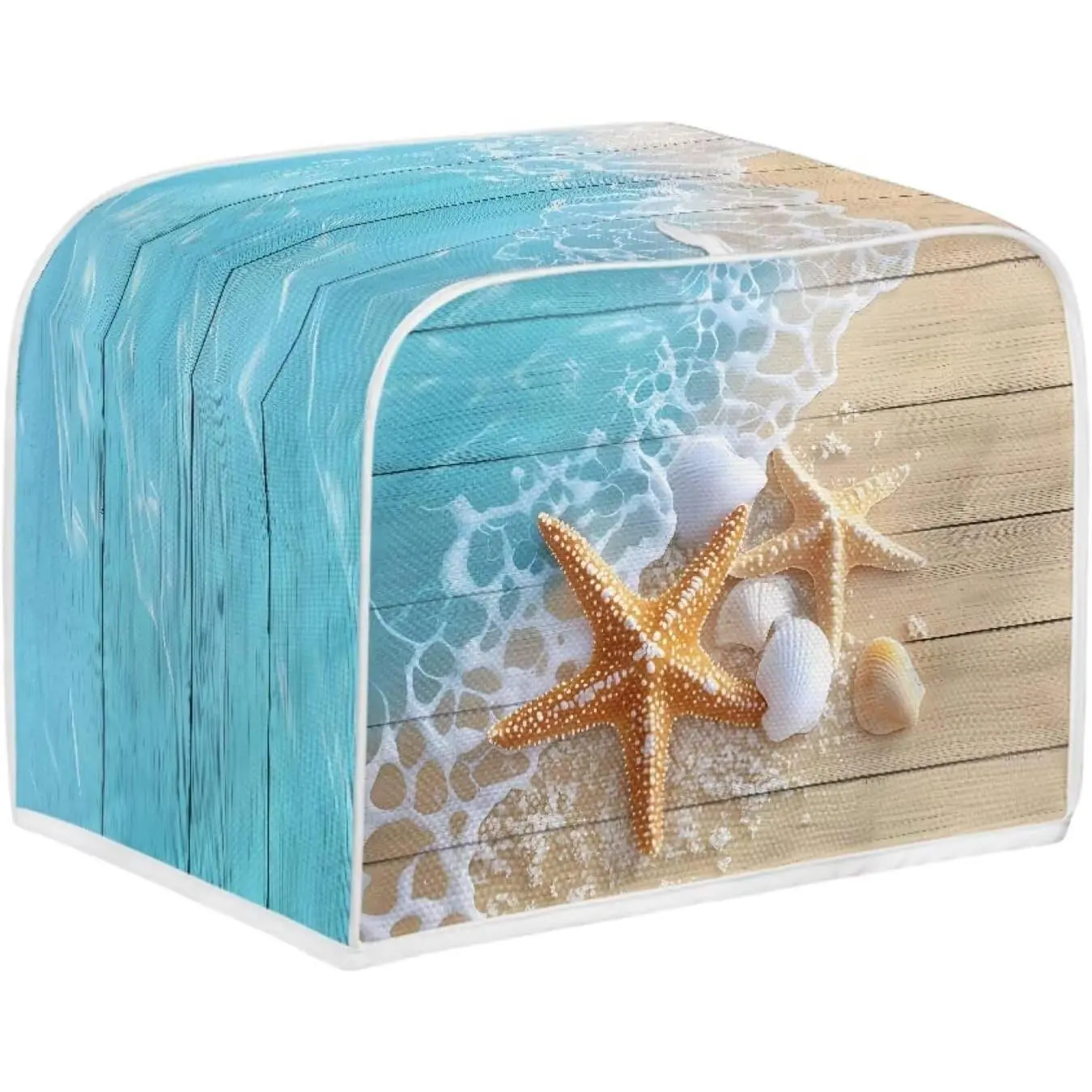 Toaster Oven Cover for 4 Slice Kitchen Bakeware Protector Wood Print Toaster Oven Covers for Kitchen Counter Greasy Protection Anti Sputtering