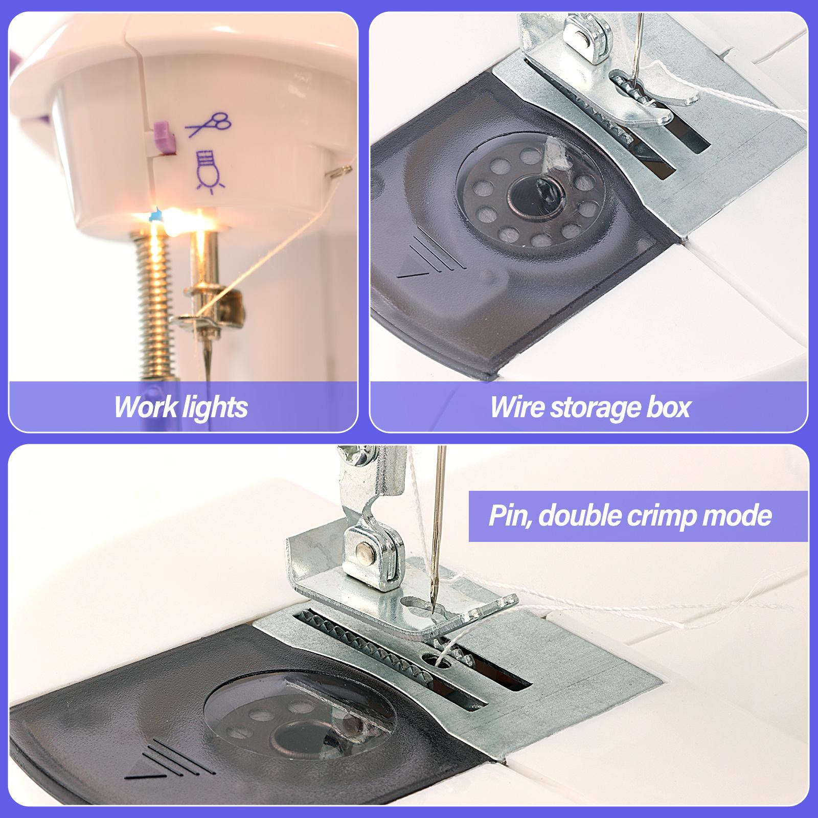Dc Mini Sewing Machine, Compact Design for Easy Use, Perfect for DIY Projects and Quick Repairs, Portable Sewing Machine