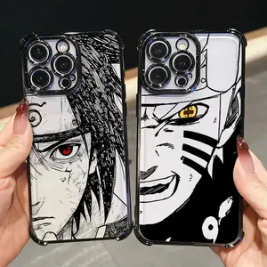 Soft Anime Phone Case for iPhone 17 Air, 16, 15, 14, 13, 12, 11 Pro Max Plus - Smartphone, Cellphone, Handheld Devices Accessories Featuring S-Sasuke, Gaara, Jiraiya Designs