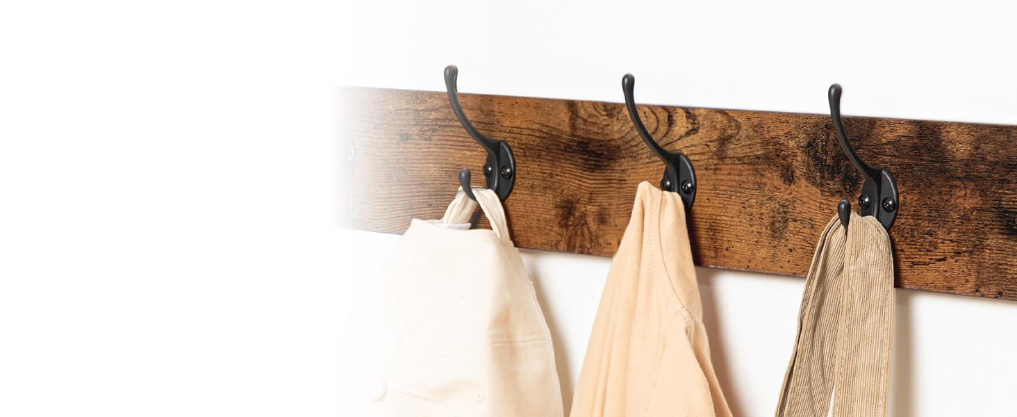 Hall Tree Entryway Storage Bench, Coat Rack Shoe Bench, Shoe Rack Organizer with Coat Hooks, 3-in-1 Design, Wooden Furniture with Metal Frame, Rustic Brown and Black Hall Tree Entryway Storage Bench, Coat Rack Shoe Bench, Shoe Rack Organizer with Coat Hooks, 3-in-1 Design, Wooden Furniture with Metal Frame, Rustic Brown and Black