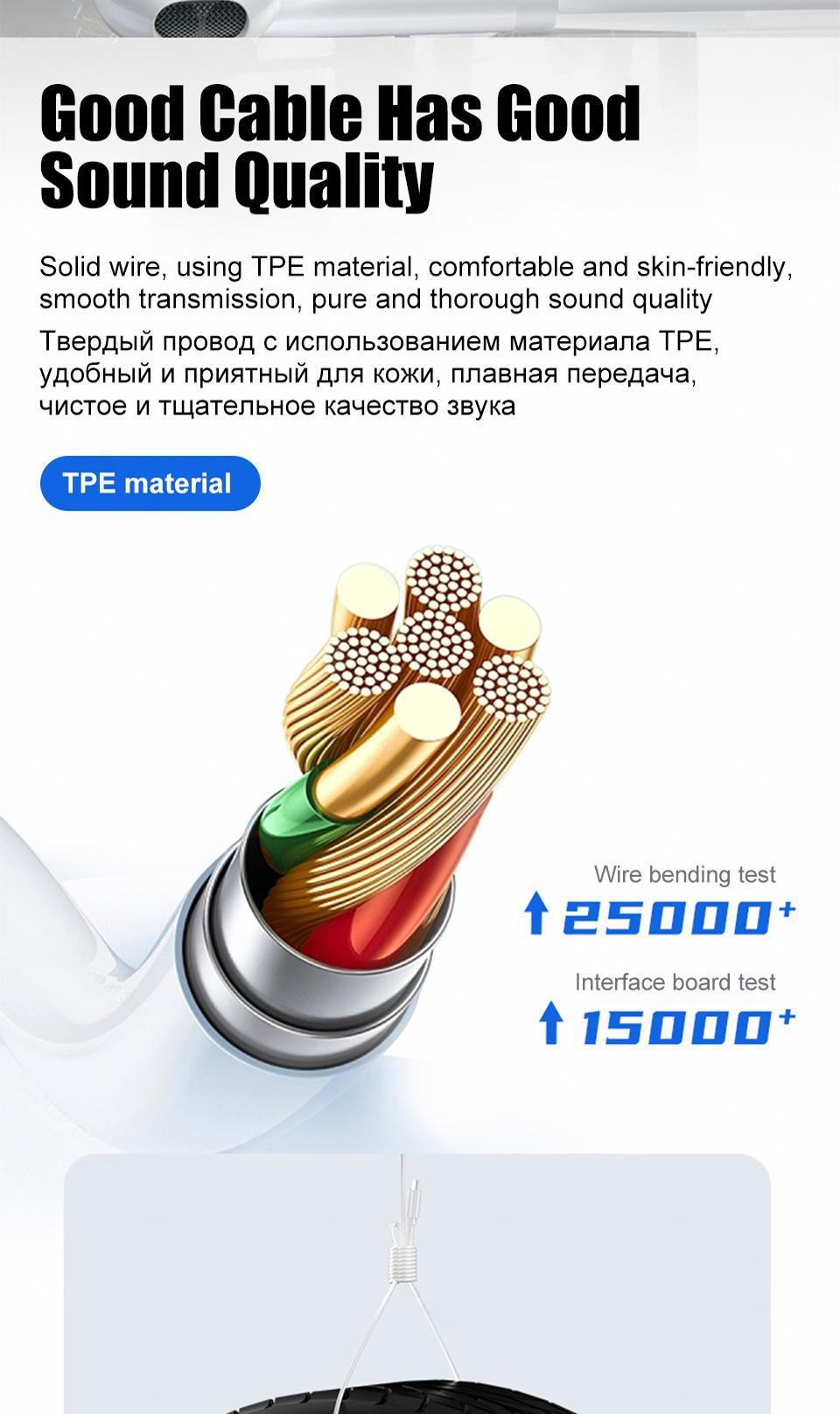 Type C Wired Headphones 3.5MM Earphone Earbuds Accessories