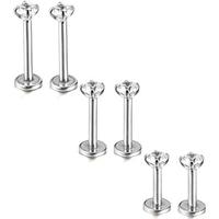 A: 3mm: 6pcs Round CZ