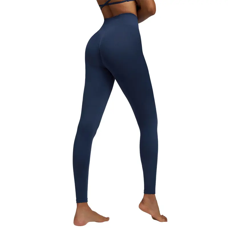 High-Rise No Front Seam Soft Workout Leggings