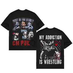 [ 🥊   Sale Up To 50%]CM PUNK BEST IN THE WORLD TEE, Wrestling Tee, Wrestling Graphic Tee, Wrestler Shirt, Sports Shirt, Vintage Wresting Shirt, Wrestling Gift Hoodie Sweatshirts