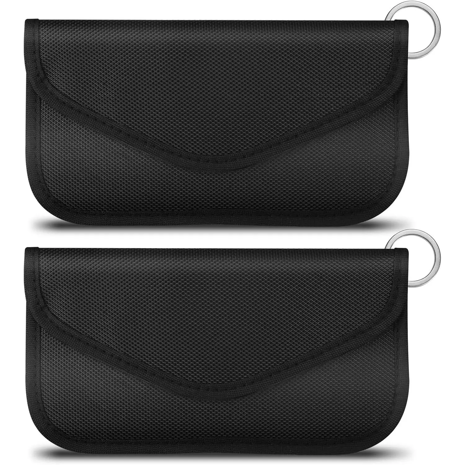 Faraday Bag for Phones &   - Signal Blocker Faraday Pouch for RFID, GPS, WiFi, Anti- Key Fob Case, Anti-  Protection (2 Packs)