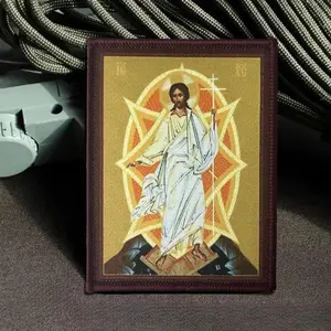Orthodox Christian Icons Tactical Patch Design on Clothing Hook Loop Morale Badge Army Military Armband Backpack Appliques Stickers