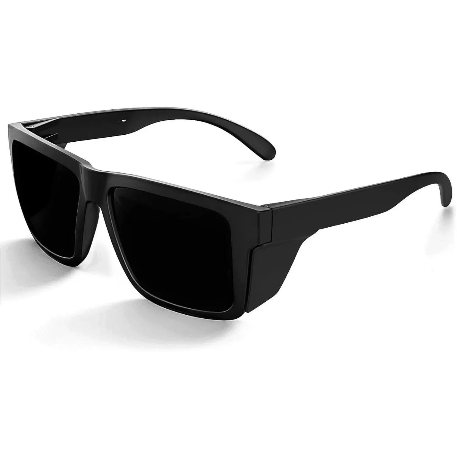 XXL Size Z87 Sunglasses with Side Shield for Big Wide Heads Men TR90 Ultralight UV400 Protection Glasses 8228S