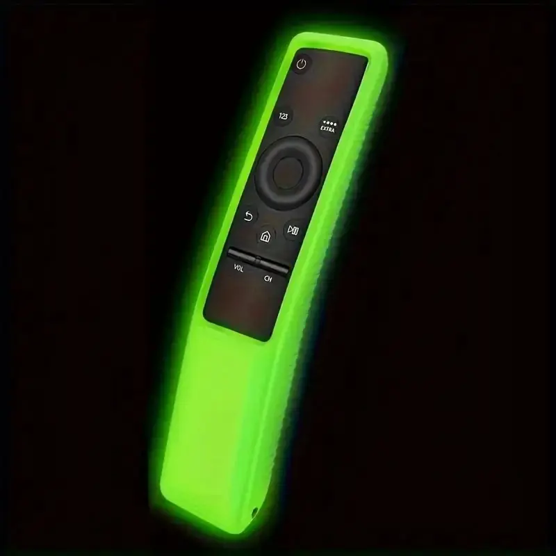 Silicone protective cover, Protector Cover, for smart TV remote control. Anti-slip, Durable, shock-resistant, and anti-drop protection. It will glow in the dark, Night Visibility, and can be easily found at night.