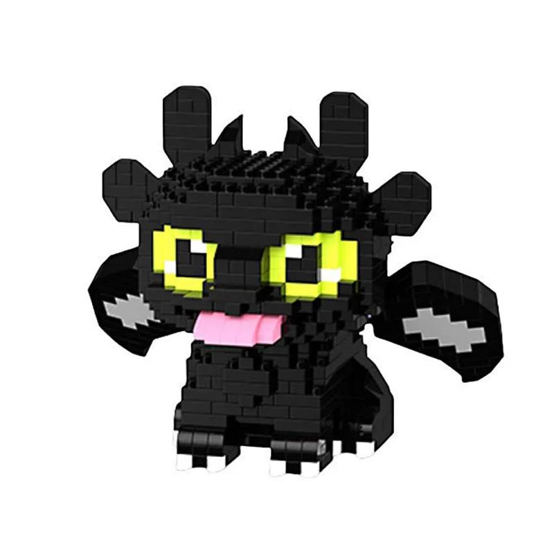 2026 New Building Blocks Animals Toys Cartoon Dragon Microes Blocks Action Figures Halloween Toys Gifts Decorations