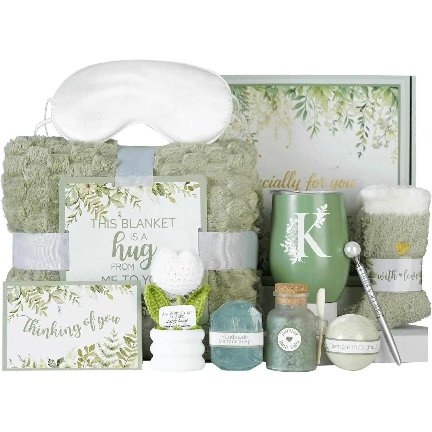Personalized  Baskets for Women who Have Everything,  Gifts for Her  Birthdays, Christmas, Useful Self Care Package, K