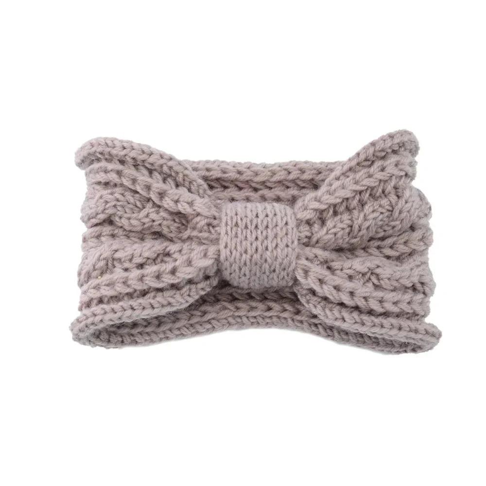 1pc Winter Warm Headbands,Women Ear Warmers Knitted Headbands,Thermal Twist Bow Headband Cable Knit Headbands for Sports Skiing