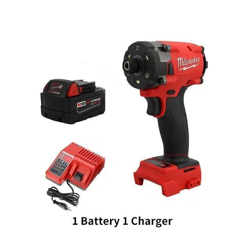 Milwaukee Cordless Impact Lightweight Driver 18V Lithium Battery Brushless Screwdriver Tool