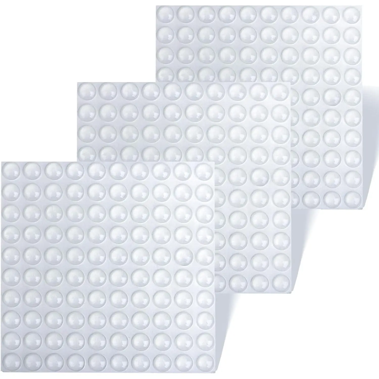 300 count Clear Cabinet Door Bumpers, Rubber Bumpers Self Adhesive, Sound Dampening Cabinet Stoppers for Kitchen, Picture Frame, Cupboard, Drawer
