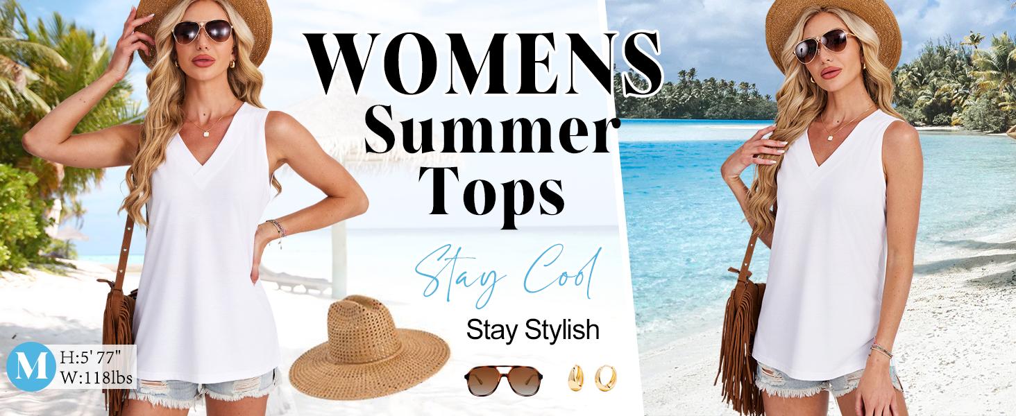 Women's Tank Top, Casual Loose Fit, Spring/Summer Style, V-neck Sleeveless Black T-shirt, Fashionable, Simple and Cute, Basic Business Attire, Fashion Women's Clothing Store, 2026 S