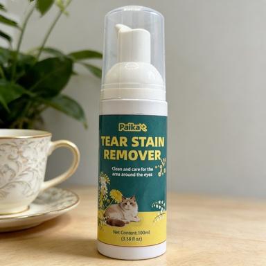 Paika Pet Tear Stain Remover Mousse, Gentle Formula for Dogs & Cats, Effective Cleaning Solution, Easy Application, Safe for Daily Use