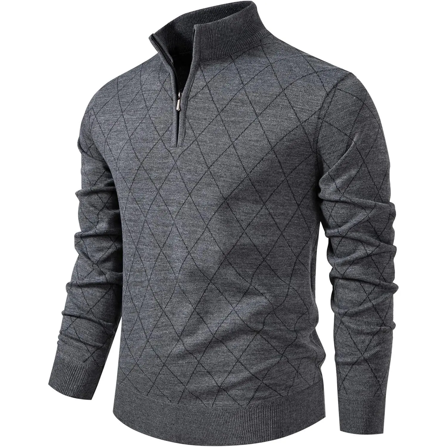 1/4 Zip Pullover Mens Sweaters Lightweight Men's Knit Sweaters | Soft Long Sleeve Mens Sweater Pullover