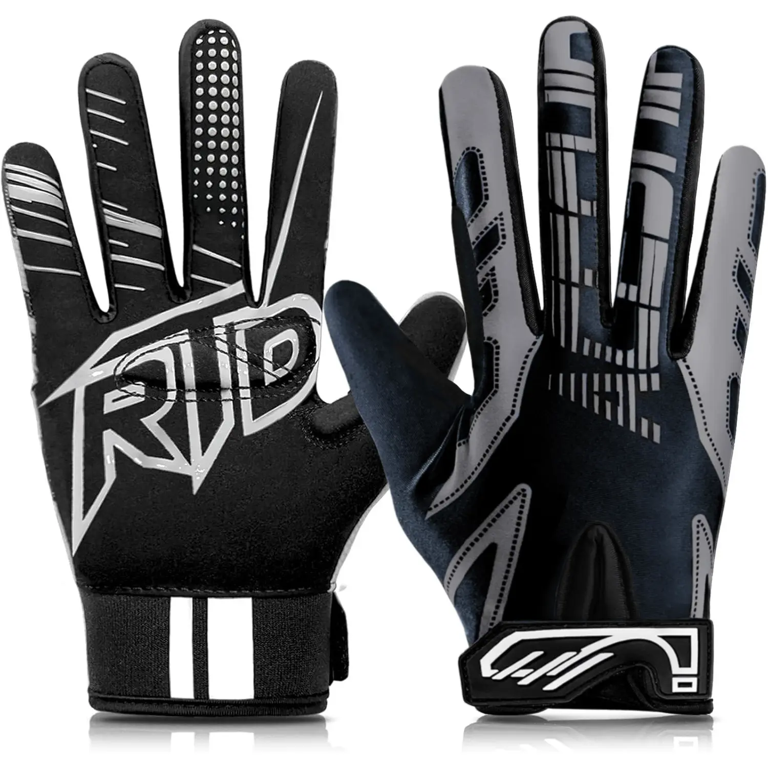 1 Pair of Fashion Printed Baseball Batting Gloves with Elastic Snug Fit, Multi-Sport Gloves for Men & Women, Perfect for Baseball, Softball, Fitness and Outdoor Training