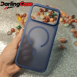 Darlingcase Stronger Magnetic & Shockproof for iPhone 17 Pro Max Case, Fit for MagSafe, Military Grade Drop Protection, Camera Control, DIY Button, Slim for iPhone 17 Pro Max Case Translucent Orange