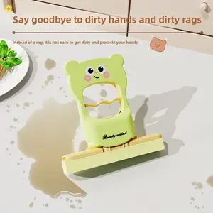 Mini mop, new cartoon design, for home kitchen, wall-mounted storage, thickened sponge mop, customizable