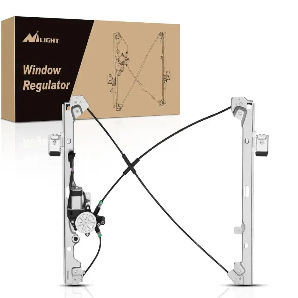 Nilight Front Driver Side Power Window Regulator - High Torque Iron Copper Vehicle Accessories for 2001-2006 Chevy/GMC Avalanche, Silverado, Suburban, Sierra, Yukon XL 1500/2500/3500 (Multiple OEMs Compatible), Sturdy, Plug Play