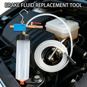 Brake Fluid Change Kit for Motorcycles, Trucks, Rvs, Brake Fluid Tool, Includes Hose and Bleed Valve Adapter, Clutch Hydraulic System Maintenance Pump