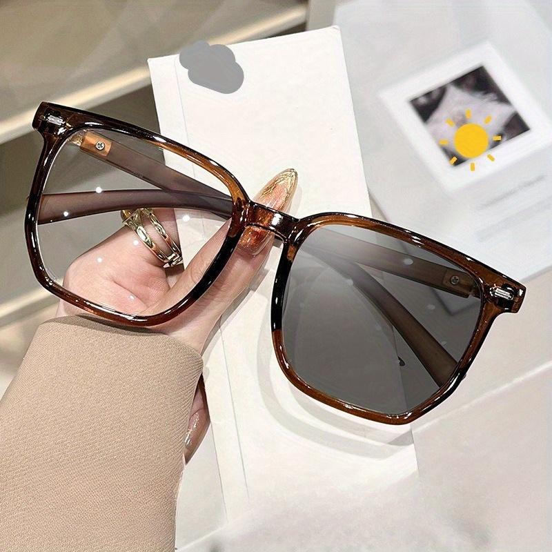 2-Pack Large Frame Reading Glasses with Gray Lens - Presbyopia Eyeglasses Suitable for Women & Men, +0.50 to +1.75 & +4.0 Diopters Strength, Age-Related near Vision