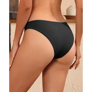 Women Low Rise Bikini Bottoms - Moderate Coverage Bathing Suit Bottoms Low Waisted Swimsuit Bottoms Brief 2025Gift.