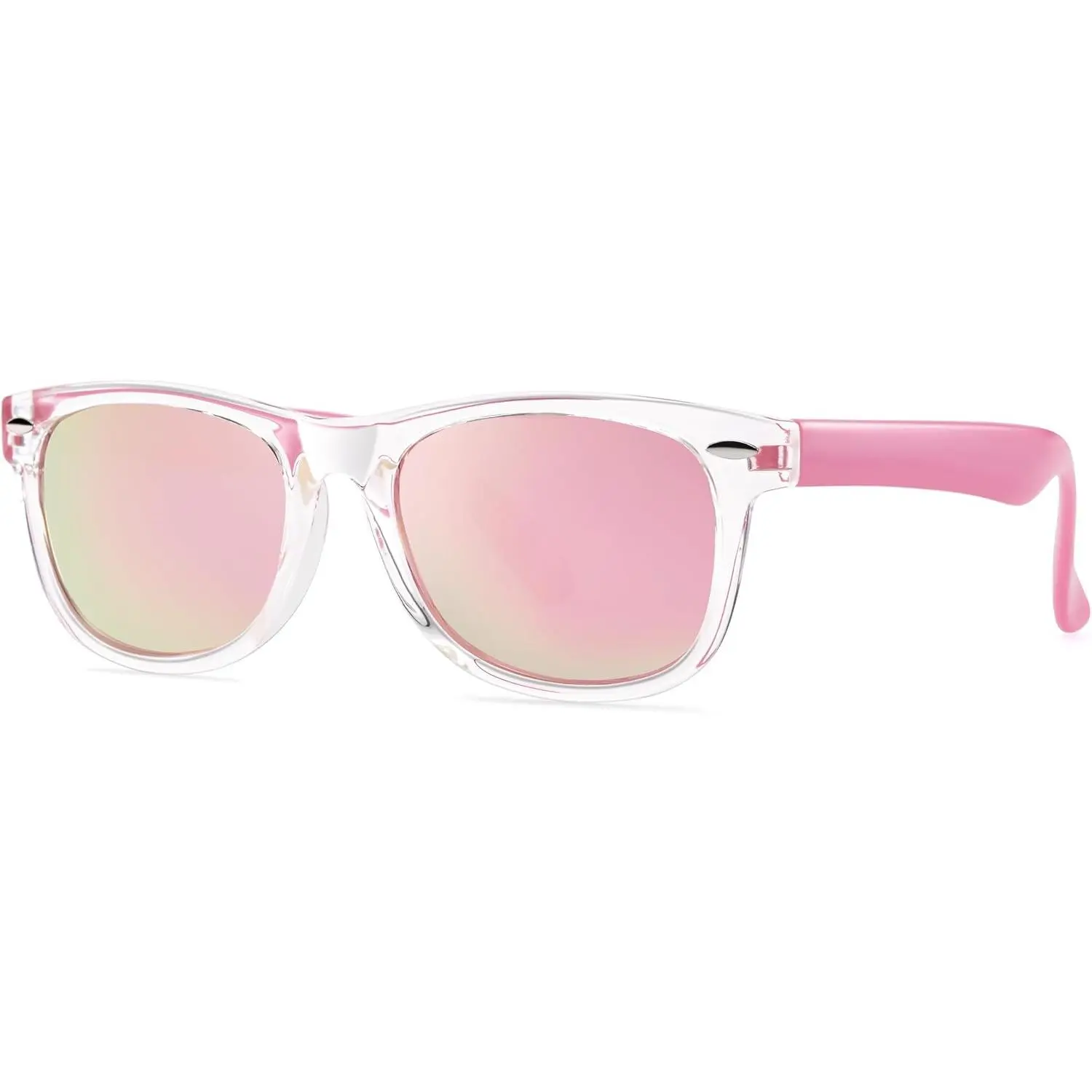 Kids Polarized Sunglasses, Flexible TPEE Frame Shades for Toddler Girls Boys, Ages 3-12